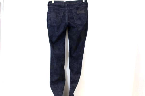 Wrangler Pants Dark Blue Floral Design Ultra Low Rise Women's Size 1x33