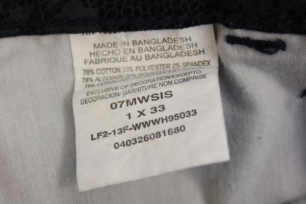 Wrangler Pants Dark Blue Floral Design Ultra Low Rise Women's Size 1x33