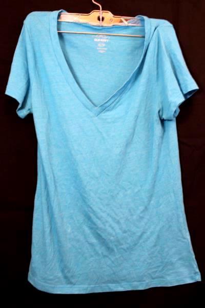 Women's Lot of 2 Blouse & T Shirt by Old Navy & Liz Claiborne- Blue Green Size M