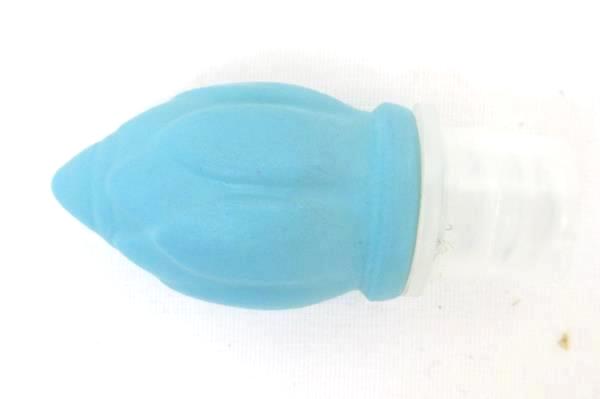 Vintage Miniature Greek Style Pitcher By Avon Light Blue w/ White Design