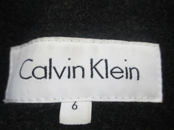 Calvin Klein Peacoat Jacket Double Breasted Black Wool Women's Size 6 Lined