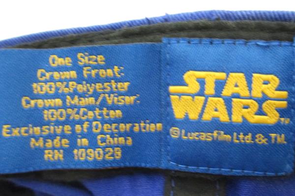 Snapback Hat Made By Star Wars Blue Darth Vader 1 Size Boys