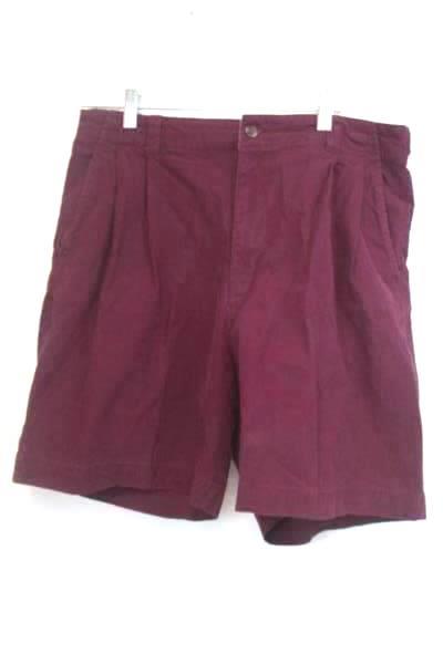 Claybrooke Men's Outdoors Shorts Solid Burgundy Size 34