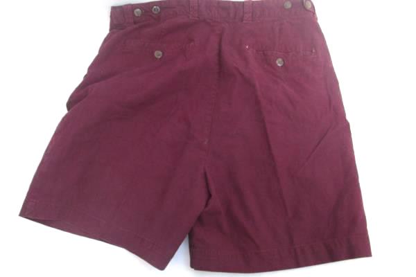 Claybrooke Men's Outdoors Shorts Solid Burgundy Size 34