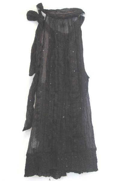 Romy Black Women's See Through Shirt w/ Red Accents Size Large