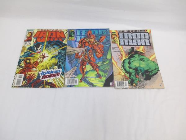 Lot of Three Marvel Comic Books ~Featuring Iron Man
