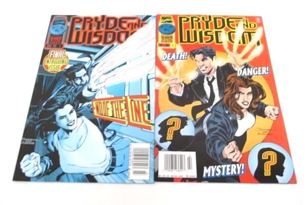 Lot of Two Marvel Comic Books Featuring X-men Pryde and Wisdom