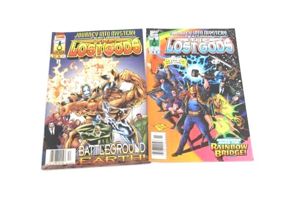 Lot of 2 Marvel Comic Books Featuring The Lost Gods