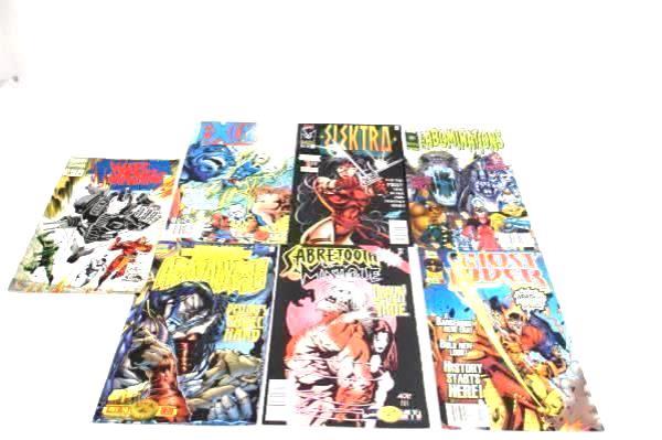 Lot of 7 Marvel Comic Books featuring An Assortment of Stories