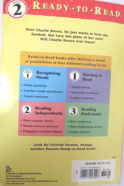 2 Toddler Books:Thomas the Train & Peanuts Kick The Football Charlie Brown