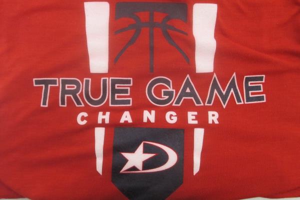 Men's Graphic T-Shirt Red "True Game Changer" By D1 RTS Size Large