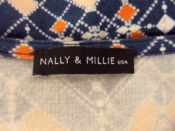 NALLY & MILLIE Short Sleeve Shift Dress Stretch Tribal Print Knit Women's Sz XS