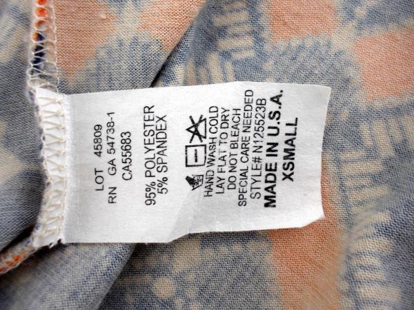 NALLY & MILLIE Short Sleeve Shift Dress Stretch Tribal Print Knit Women's Sz XS