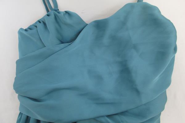 Taboo Women's Dress Blue Layered Ruffles Spaghetti Straps Size 4