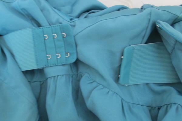 Taboo Women's Dress Blue Layered Ruffles Spaghetti Straps Size 4