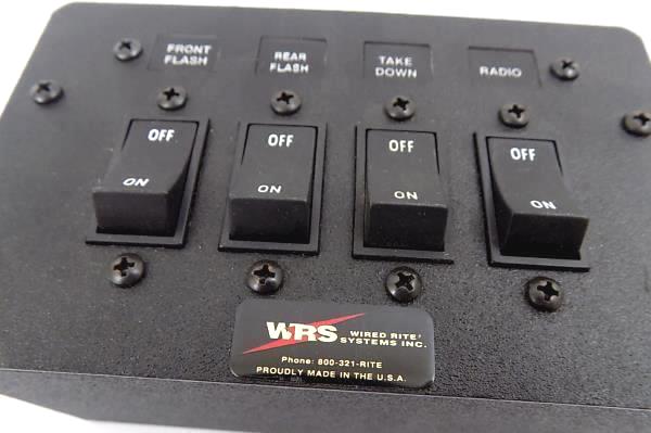 Wired Rite Systems Inc 4 Panel Switch Box Radio Take Down Rear Flash Front Flash