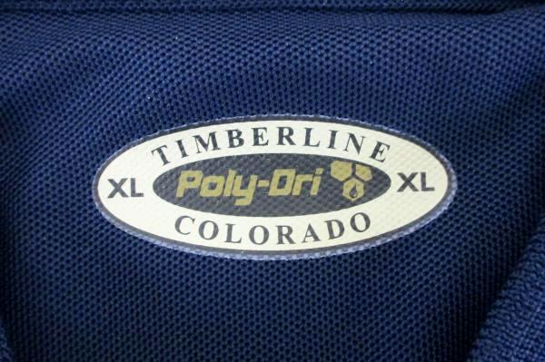 Men's Timberline Colorado Poly-Dri Blue Polo Shirt Size XL