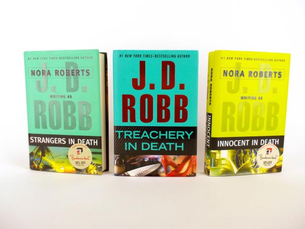 Lot of 3 IN DEATH Novels by JD Robb Innocent Treachery & Strangers Hardcover