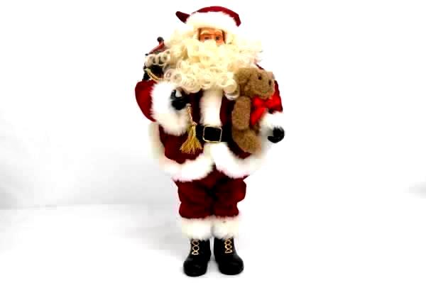 Home For The Holidays Collectible Santa Figure 16 inches ~in Package