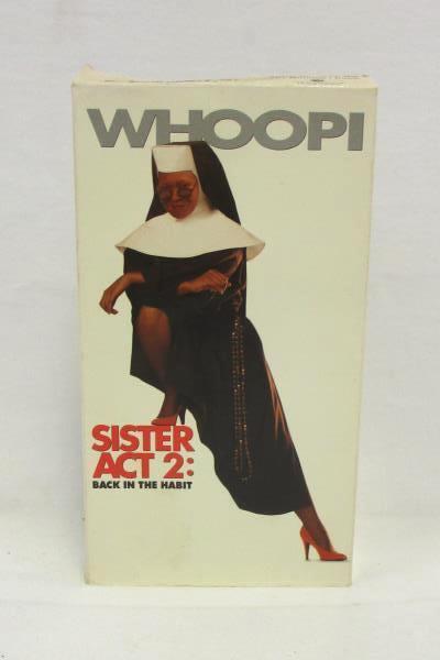 Lot of 3 Whoopi Goldberg VHS Movies Sister Act 1 & 2 Jumpin' Jack Flash