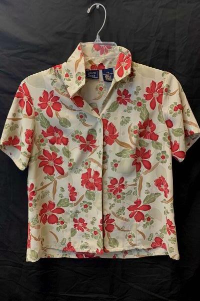 Laura Scott Women's Long Sleeve Button Up Shirt Size 4P