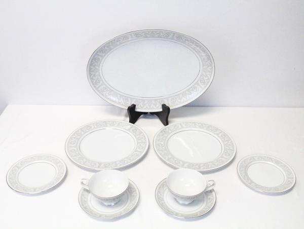 9 Pcs - Imperial China Whitney #5671 TWO 4-Piece Place Settings & Platter