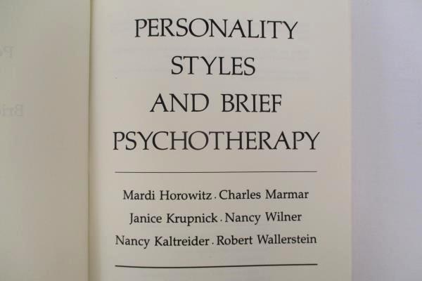 Personality Styles and Brief Psychotherapy Horowitz et al HC No DJ 1984