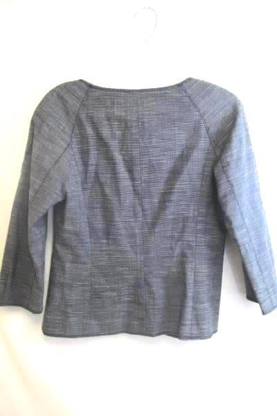 Worth Women's Suit Jacket Grey Gray w/ Zipper 2 Pockets Size 8