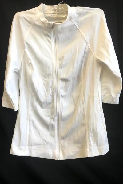 Land's End Athletic Zip Up White Women's Size XS/L (2-4)