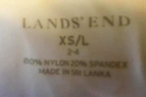 Land's End Athletic Zip Up White Women's Size XS/L (2-4)