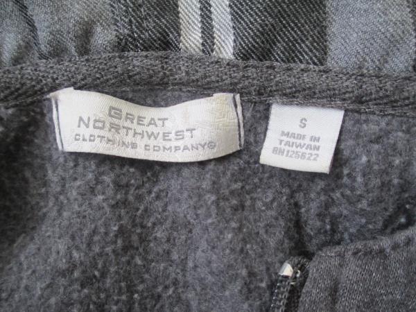 Jacket by Great NorthWest- Grey & Black Plaid, Woman's Size S