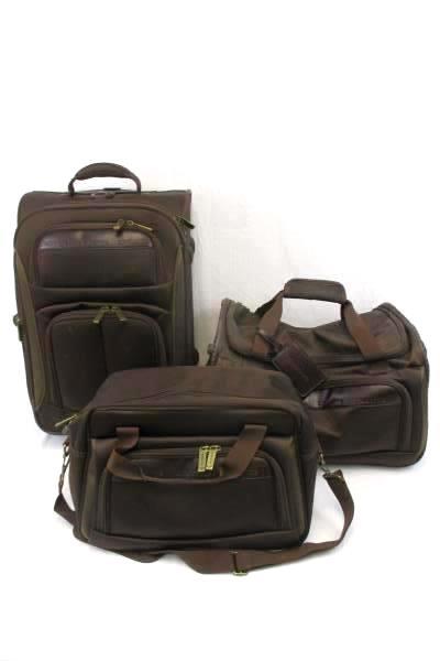 Claiborne Luggage Set 3-Piece Upright Expandable Suitcase Duffle Bag Carry-on