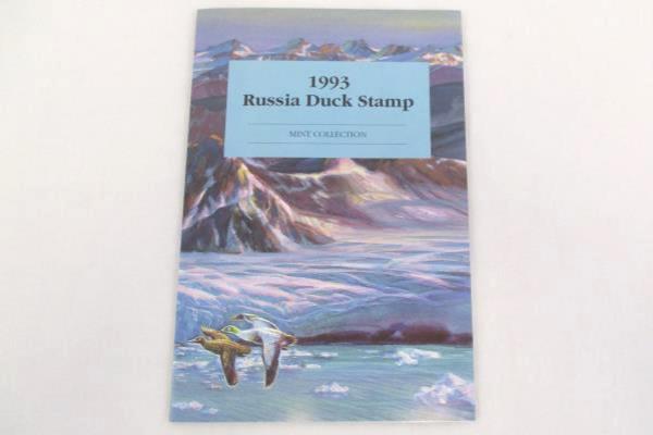 1993 Russia Duck Stamp Mint Collection Tri-Fold Ivan Kozlov National Wildlife