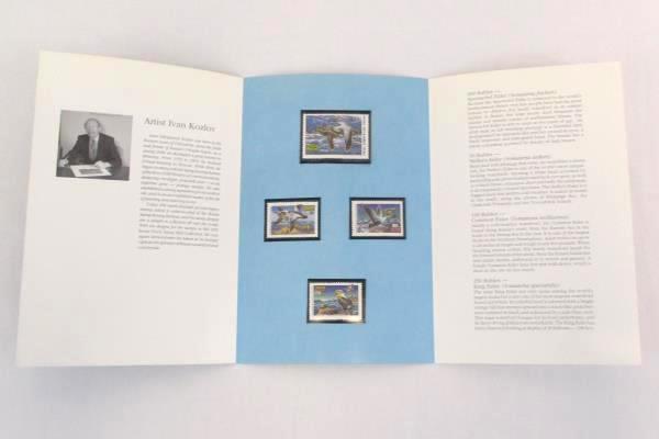1993 Russia Duck Stamp Mint Collection Tri-Fold Ivan Kozlov National Wildlife