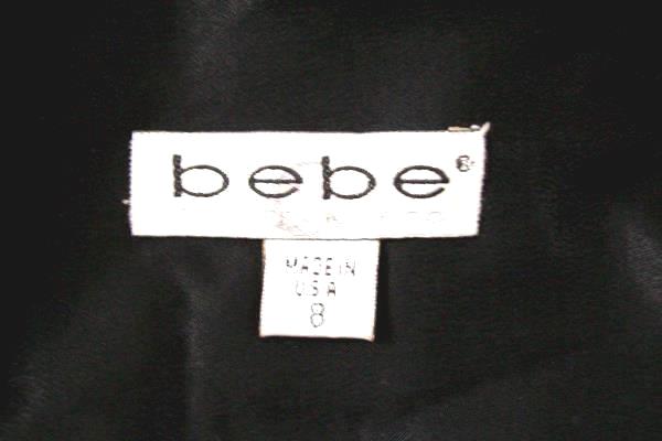 BEBE Women's Black Blazer Button Size 8 Work Office Formal