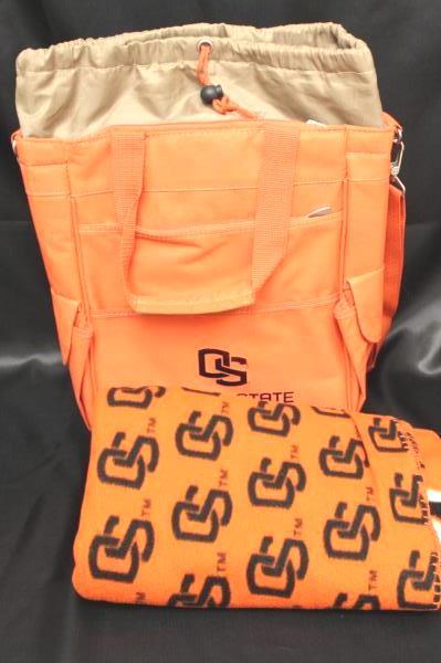 Picnic Time Oregon State University OSU Drawstring Bag Travel with Blanket