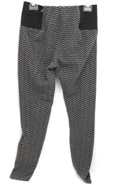 Women's Maurices Grey Black Elastic Waist Leggings Pants Size M
