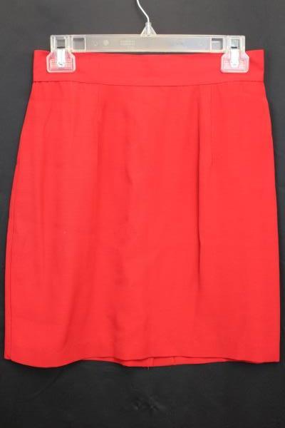 Women's I.O.U Red Vintage Business 2 Piece Sequin Blazer & Skirt Size 7-8