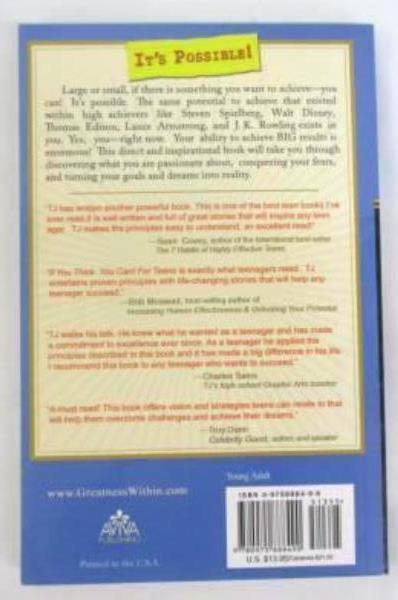 If You Think You Can For Teens: 13 Laws TJ Hoisington ~SIGNED~