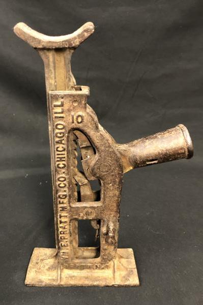Antique Multi-purpose Lever Ratchet Jack, Wm. E. Pratt Mfg. Chicago, IL