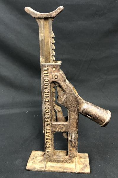 Antique Multi-purpose Lever Ratchet Jack, Wm. E. Pratt Mfg. Chicago, IL