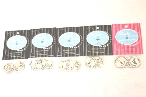 Lot of 10 Giftcraft Thoughts to Share HIS HER Tokens and GANZ Positive Thought