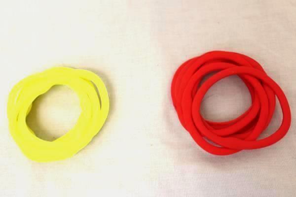 Lot Of 48 Rubber and 4 Plastic Bangle Bracelets