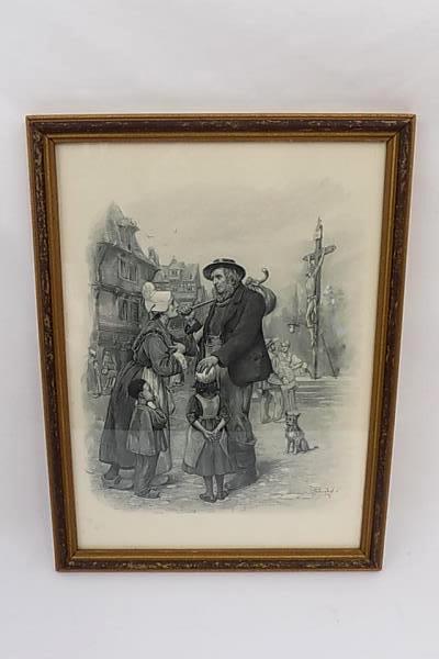 Framed Print David Copperfield Charles Dickens Mr Peggotty By Frederick Barnard