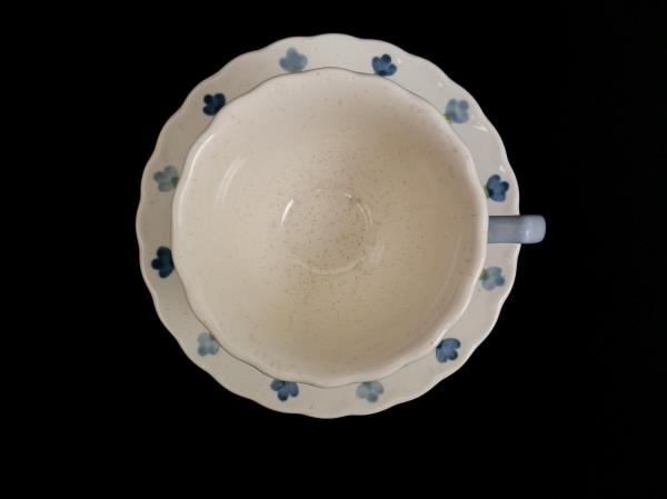 Vintage Vernon Ware True Blue Cup And Saucer By Metlox Tea Cup