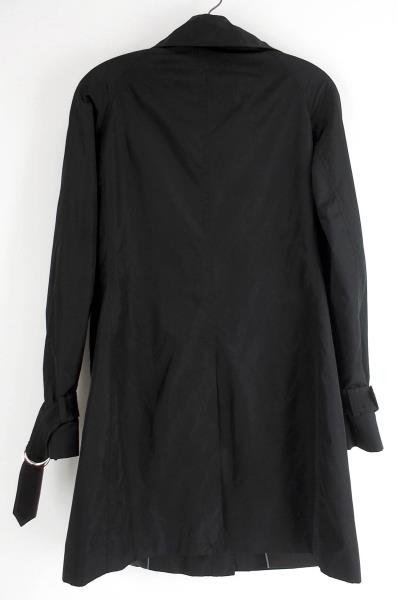 TAHARI Trench Coat Double Breasted Black Waterproof Women's XS