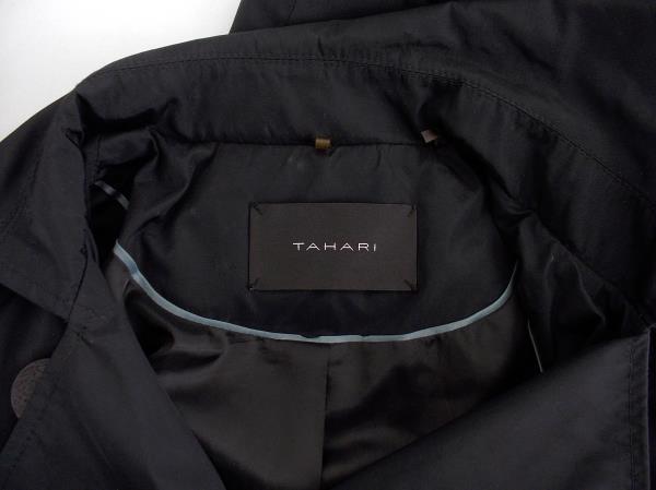 TAHARI Trench Coat Double Breasted Black Waterproof Women's XS