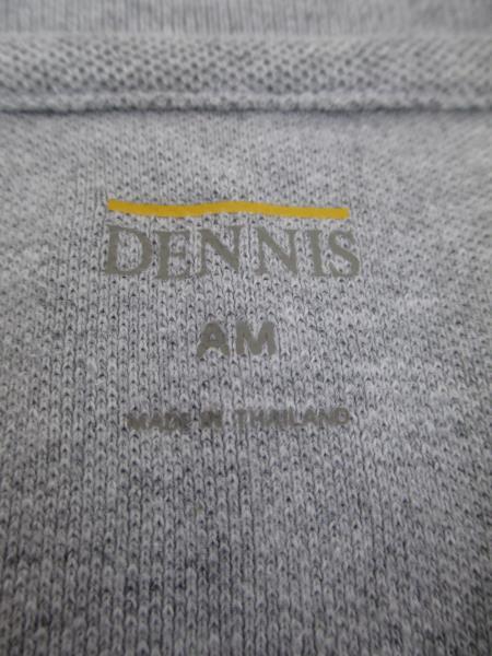 Men's Gray Grey Short Sleeved Polo Shirt by Dennis Size AM