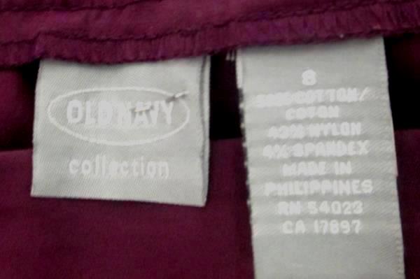 Lot of 2 Women's Pencil Skirts Size 8 ~Renuar and Old Navy Black Green Purple