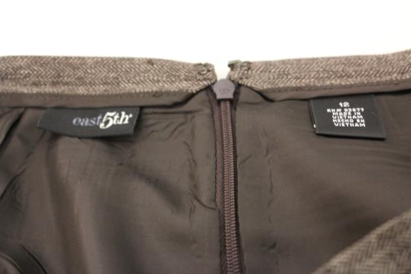 Lot of 2 Collections And East 5th Women's Pencil Skirts Black & Brown Size 12